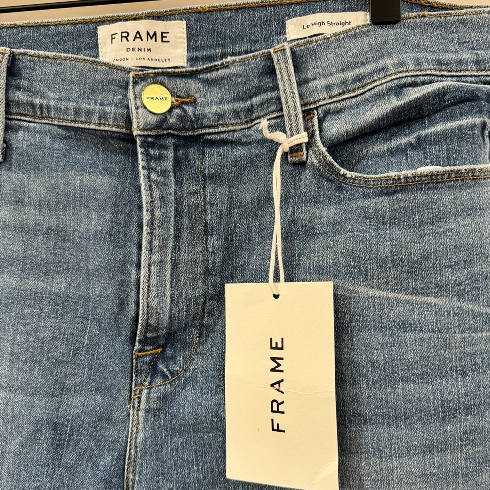Frame le high straight jeans size 33 NWT - Picture 6 of 12